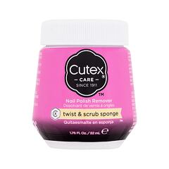 Odlakovač nehtů Cutex Twist & Scrub Sponge Nail Polish Remover 52 ml