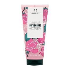 Tělový peeling The Body Shop British Rose Shower Scrub 200 ml