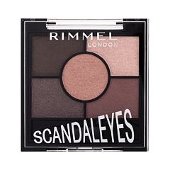 Oční stín Rimmel London Scandaleyes 5 Pan Eyeshadow Palette 3,8 g 003 Rose Quartz