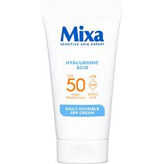 Denní pleťový krém Mixa Hyaluronic Acid Daily Invisible SPF Cream SPF50 50 ml