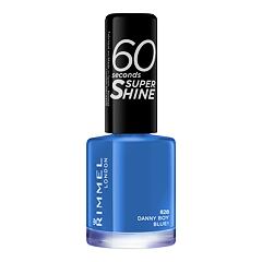 Lak na nehty Rimmel London 60 Seconds Super Shine 8 ml 828 Danny Boy, Blue!