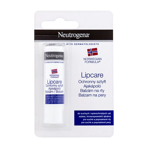 Balzám na rty Neutrogena Norwegian Formula Lipcare SPF4 4,8 g poškozený obal