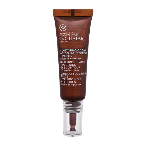 Oční gel Collistar Pure Actives (Attivi Puri) Eye Contour Hyaluronic Acid + Peptides 15 ml Tester