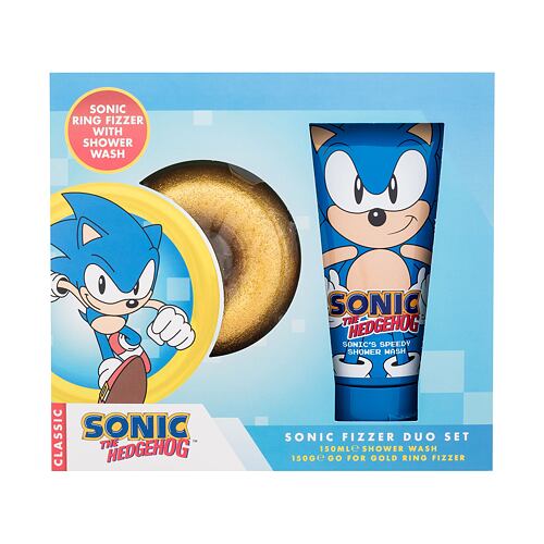 Bomba do koupele Sonic The Hedgehog Bath Fizzer Duo Set 150 g poškozená krabička Kazeta