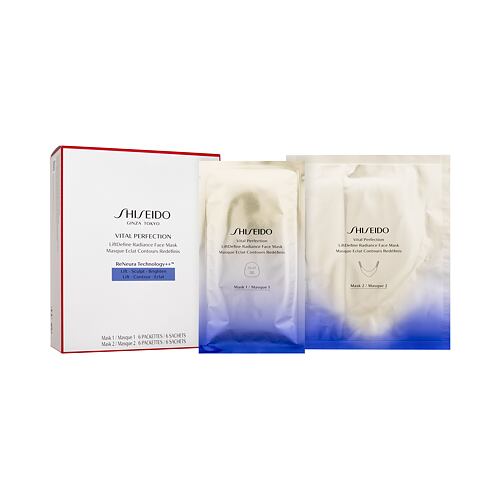 Pleťová maska Shiseido Vital Perfection LiftDefine Radiance Face Mask 12 ks