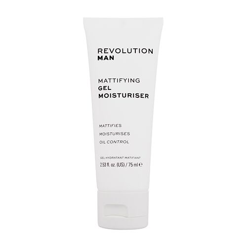 Pleťový gel Revolution Man Mattifying Gel Moisturiser 75 ml