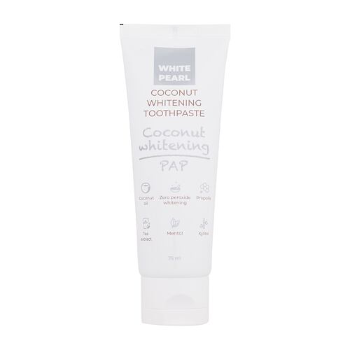 Zubní pasta White Pearl PAP Coconut Whitening Toothpaste 75 ml poškozená krabička