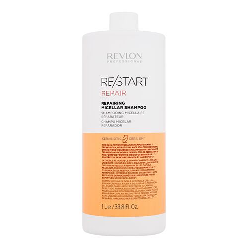 Šampon Revlon Professional Re/Start Repair Repairing Micellar Shampoo 1000 ml