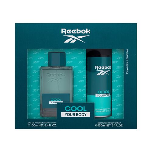 Toaletní voda Reebok Cool Your Body 100 ml poškozená krabička Kazeta