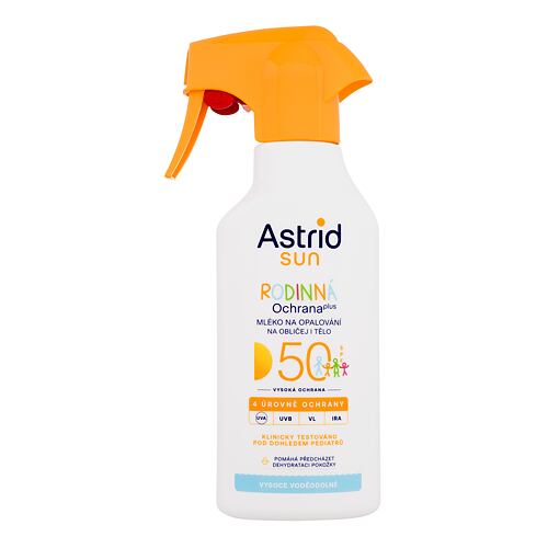 Opalovací přípravek na tělo Astrid Sun Family Milk Spray SPF50 270 ml