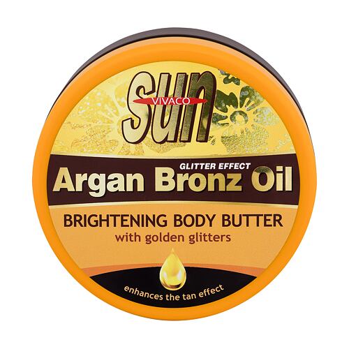 Přípravek po opalování Vivaco Sun Argan Bronz Oil Brightening Body Butter 200 ml