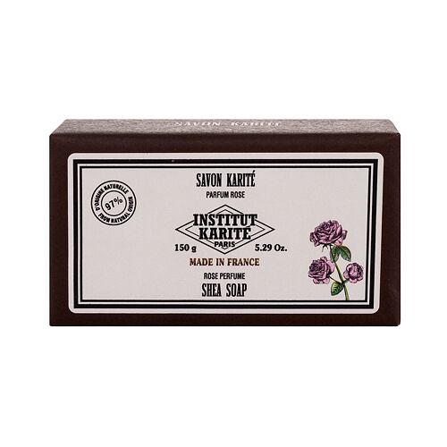 Tuhé mýdlo Institut Karité Shea Soap Rose 150 g