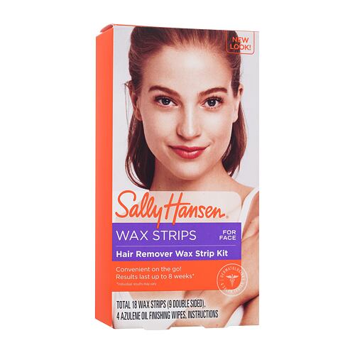 Depilační přípravek Sally Hansen Wax Hair Remover Wax Strip Kit For Face 18 ks