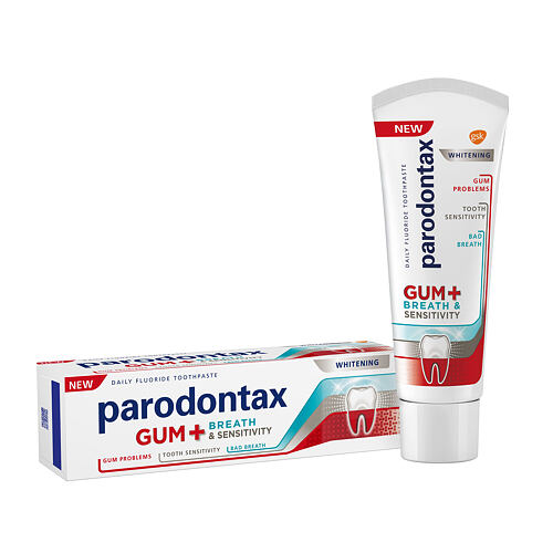 Zubní pasta Parodontax Gum+ Breath & Sensitivity Whitening 75 ml