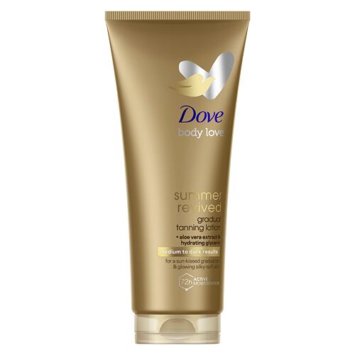 Samoopalovací přípravek Dove Body Love Summer Revived Gradual Tanning Lotion 200 ml Medium to Dark