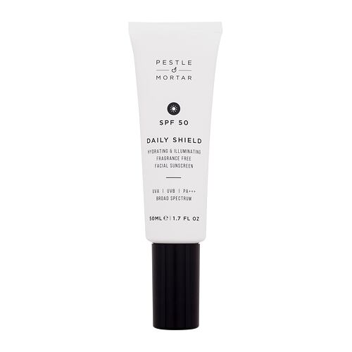 Opalovací přípravek na obličej Pestle & Mortar Daily Shield Hydrating & Illuminating Facial Sunscreen SPF50 50 ml