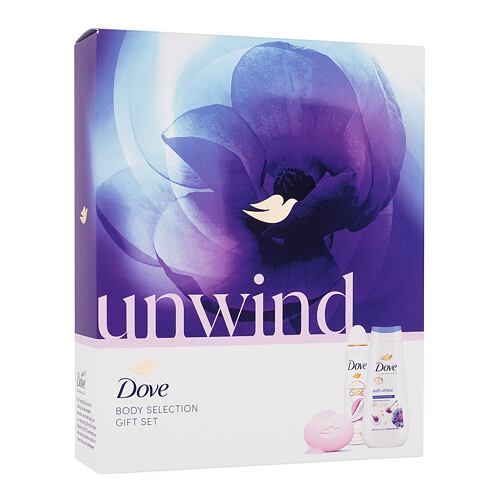 Sprchový gel Dove Unwind Gift Set 225 ml Kazeta