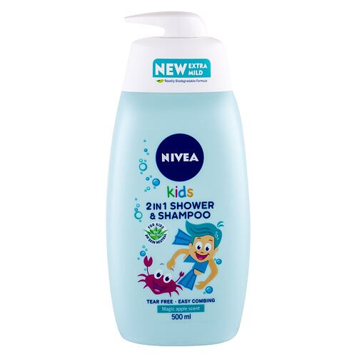 Sprchový gel Nivea Kids 2in1 Shower & Shampoo Magic Apple Scent 500 ml