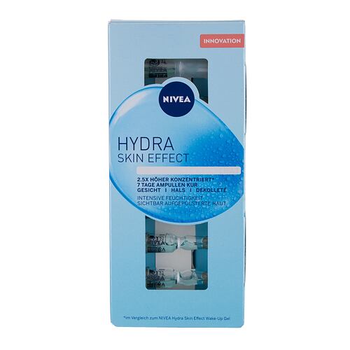 Pleťové sérum Nivea Hydra Skin Effect 7 Days Ampoule Treatment 7 ml poškozená krabička