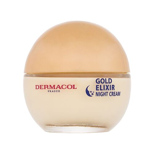 Noční pleťový krém Dermacol Gold Elixir 50 ml poškozená krabička