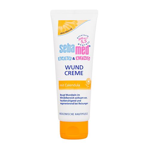 Na opruzeniny SebaMed Baby Sore Cream With Calendula 75 ml poškozená krabička