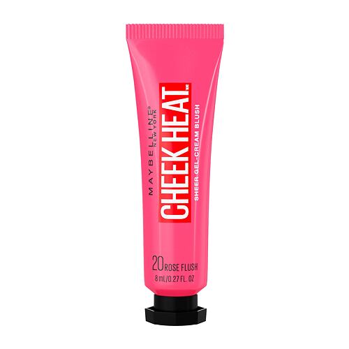 Tvářenka Maybelline Cheek Heat 8 ml 20 Rose Flash