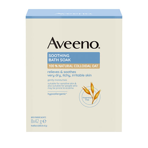 Koupelová sůl Aveeno Soothing Bath Soak 8x42 g