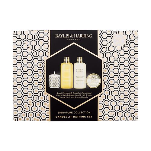 Sprchový gel Baylis & Harding Sweet Mandarin & Grapefruit Signature Collection Candlelit Bathing Set 300 ml Kazeta