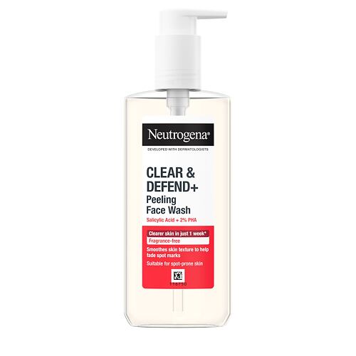 Čisticí gel Neutrogena Clear & Defend+ Peeling Face Wash 200 ml