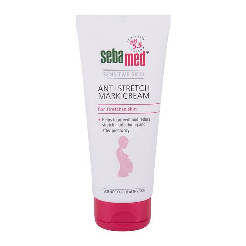 Proti celulitidě a striím SebaMed Sensitive Skin Anti-Stretch Mark 200 ml poškozená krabička