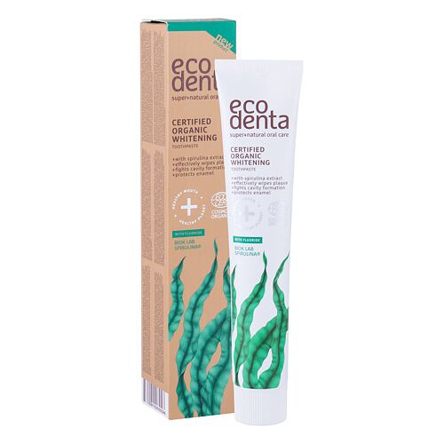 Zubní pasta Ecodenta Organic Spirulina Whitening 75 ml poškozená krabička