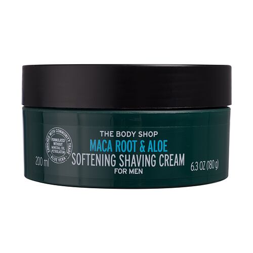 Krém na holení The Body Shop Maca Root & Aloe Softening Shaving Cream 200 ml