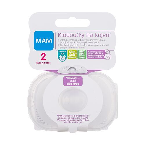 Vložky do podprsenky MAM Nipple Shields L 2 ks