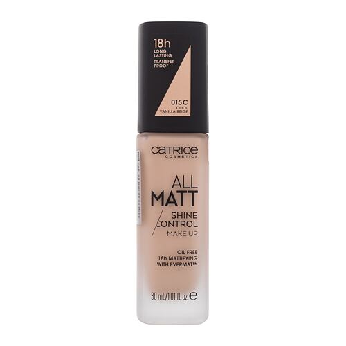 Make-up Catrice All Matt 30 ml 015 C Cool Vanilla Beige poškozený flakon