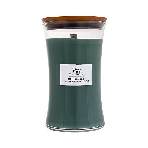 Vonná svíčka WoodWick Mint Leaves & Oak 610 g