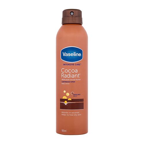 Tělové mléko Vaseline Intensive Care Cocoa Radiant Body Lotion Spray 190 ml