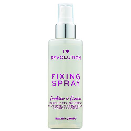 Fixátor make-upu Makeup Revolution London I Heart Revolution Fixing Spray Cookies & Cream 100 ml