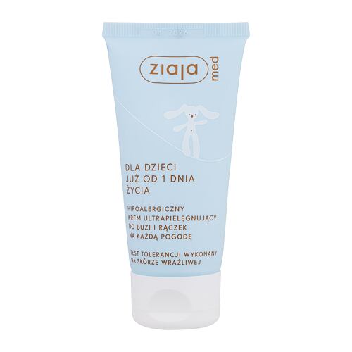 Denní pleťový krém Ziaja Med Kids Hypoallergenic Ultra Soothing Face and Hand Cream 50 ml