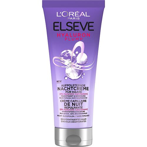 Maska na vlasy L'Oréal Paris Elseve Hyaluron Plump Night Cream 200 ml