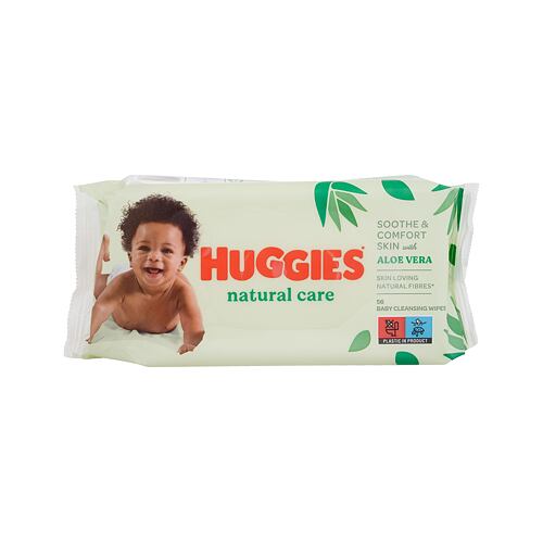 Čisticí ubrousky Huggies Natural Care Aloe Vera Baby Cleansing Wipes 56 ks