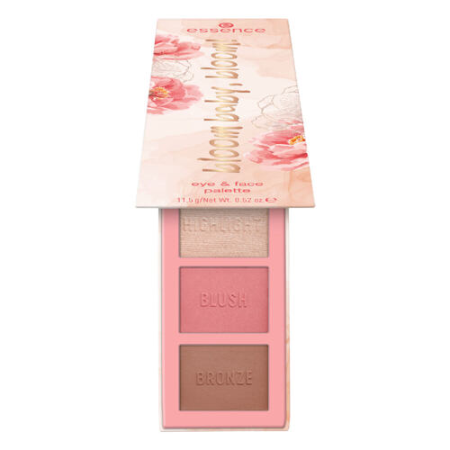 Oční stín Essence Bloom Baby, Bloom! Eye & Face Palette 11,5 g 01 Make It Bloom