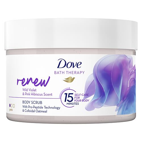 Tělový peeling Dove Bath Therapy Renew Body Scrub 295 ml