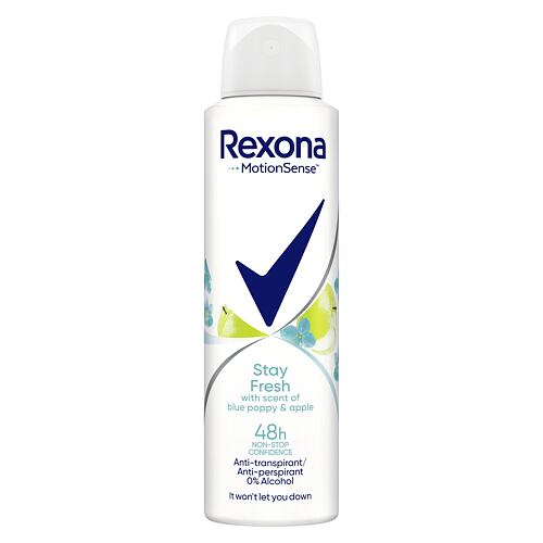 Antiperspirant Rexona MotionSense Stay Fresh Blue Poppy & Apple 150 ml