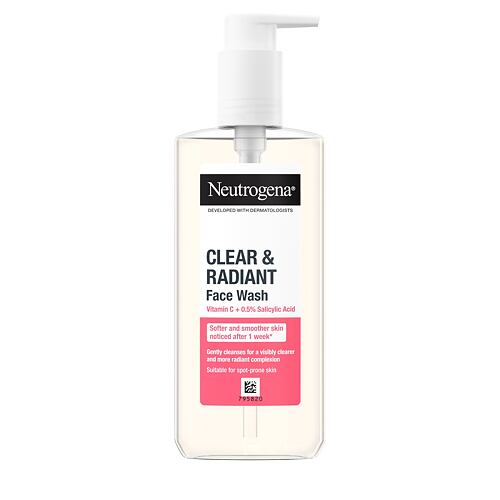 Čisticí gel Neutrogena Clear & Radiant Face Wash 200 ml