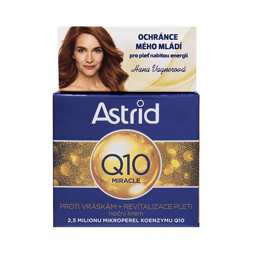 Noční pleťový krém Astrid Q10 Miracle 50 ml poškozená krabička