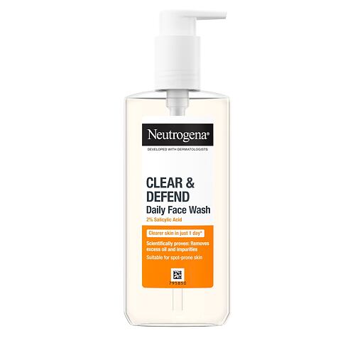 Čisticí gel Neutrogena Clear & Defend Daily Face Wash 200 ml