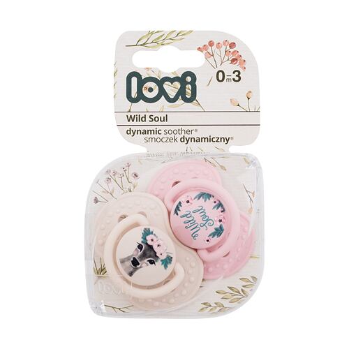 Dudlík LOVI Wild Soul Dynamic Soother Girl 0-3m 2 ks