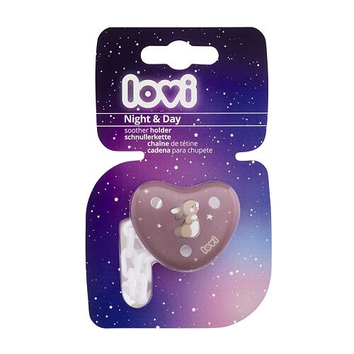 Klip na dudlík LOVI Night & Day Soother Holder Girl 1 ks