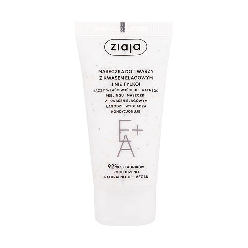 Pleťová maska Ziaja Face Mask + Scrub With Elagic Acid 55 ml