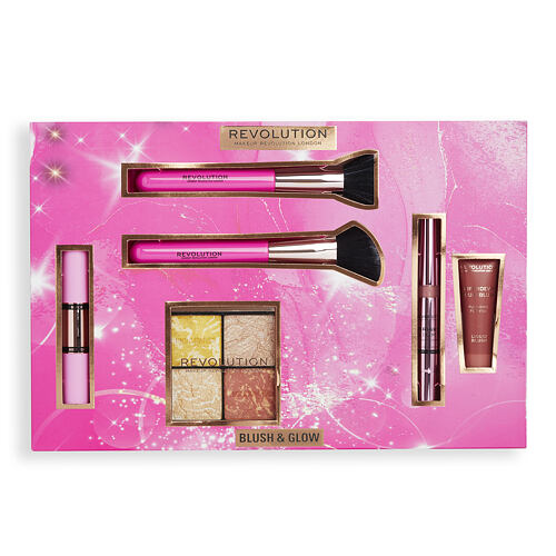 Rozjasňovač Makeup Revolution London Blush & Glow Gift Set 9,6 g Kazeta